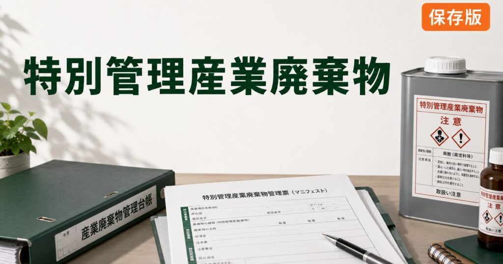 特別管理産業廃棄物 完全ガイドのアイキャッチ