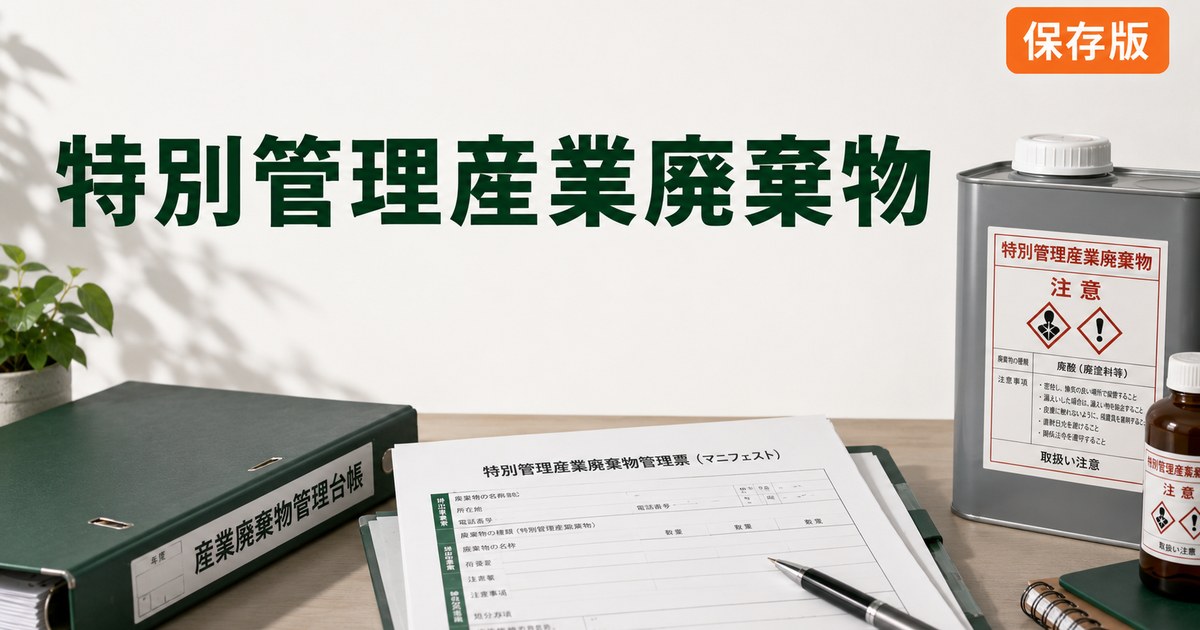特別管理産業廃棄物 完全ガイドのアイキャッチ