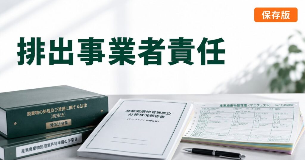 産業廃棄物 排出事業者責任 完全ガイドのアイキャッチ
