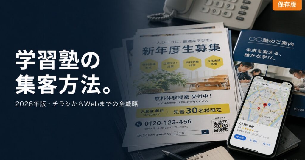 学習塾 集客方法 完全ガイドのアイキャッチ