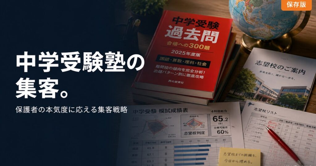 中学受験塾の集客 完全ガイドのアイキャッチ