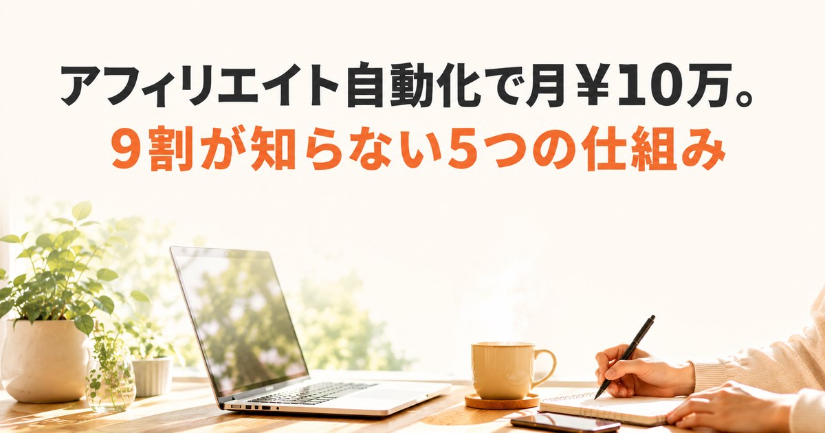 アフィリエイトをAIで自動化する仕組みと実践方法を解説する記事のアイキャッチ画像