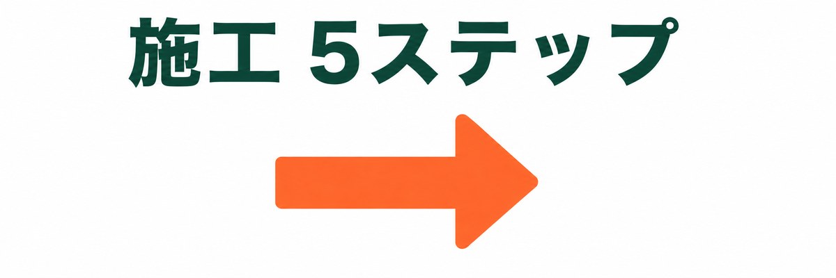 養生シート施工の5ステップ