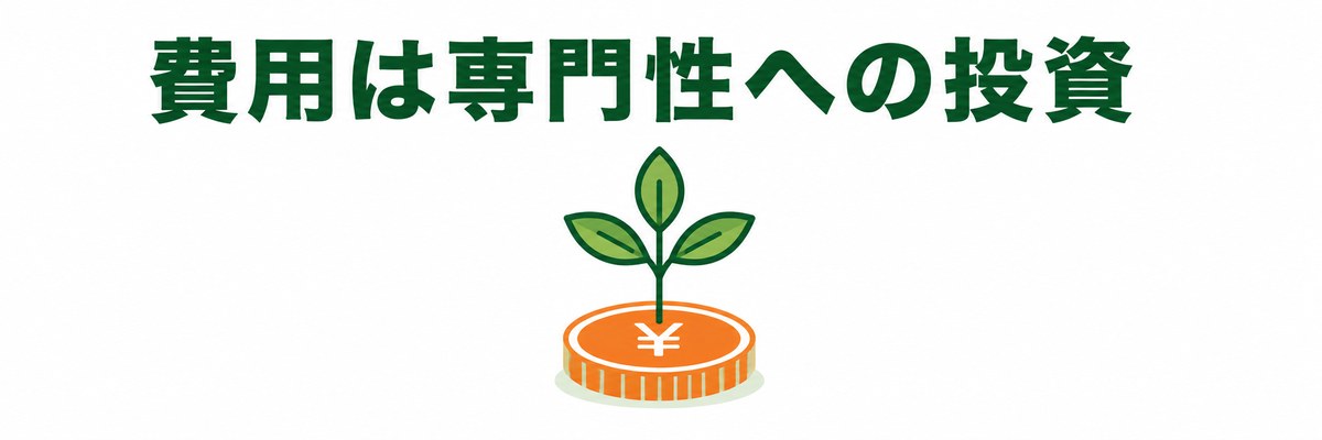 費用は専門性への投資