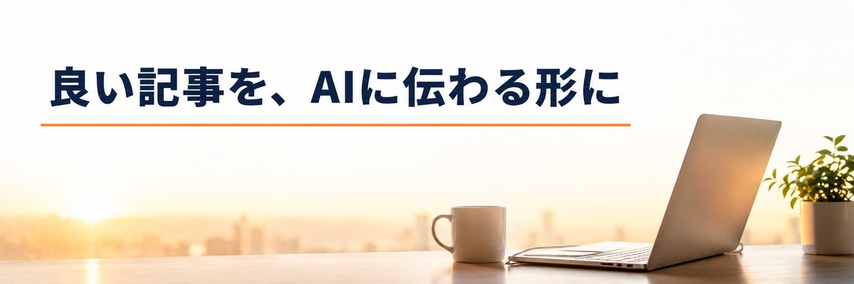 まとめ｜良い記事をAIに伝わる形に