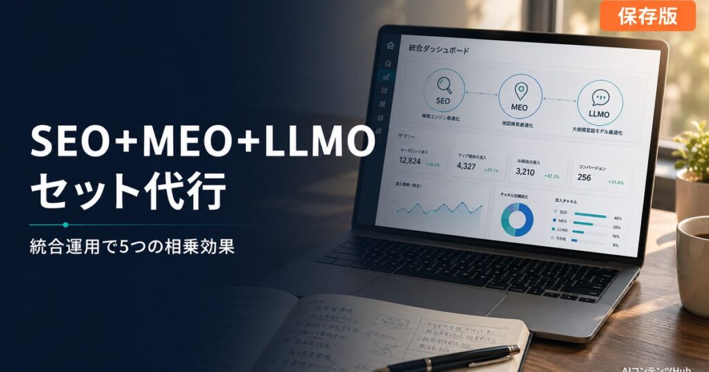 SEO+MEO+LLMO セット代行のメリット